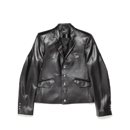 ERD Western Perfect Leather Blazer Black 1.webp