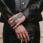 ERD Western Perfect Leather Blazer Black 3.webp