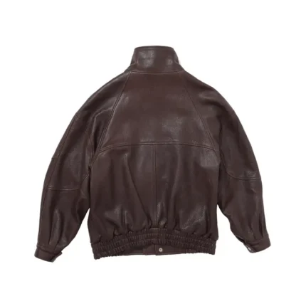 Erd Prince Phillips Childhood Leather Jacket Dark Brown 5.webp