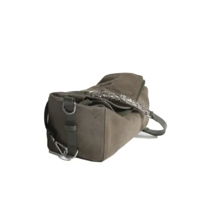 Erd Rose Handle Purse Vintage Olive 4.webp